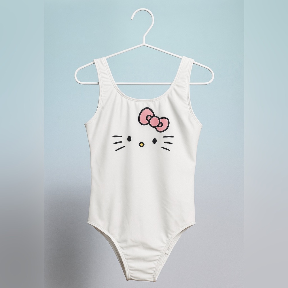 Hello Kitty White One Piece Swimsuit